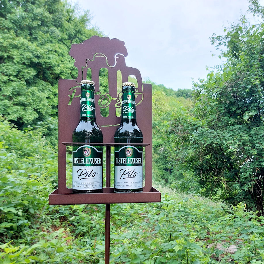 Bierhalter für den Garten